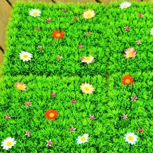 Simulation artificial turf plastic fake turf green plant carpet wedding display shopping mall window wall hanging balcony decoration