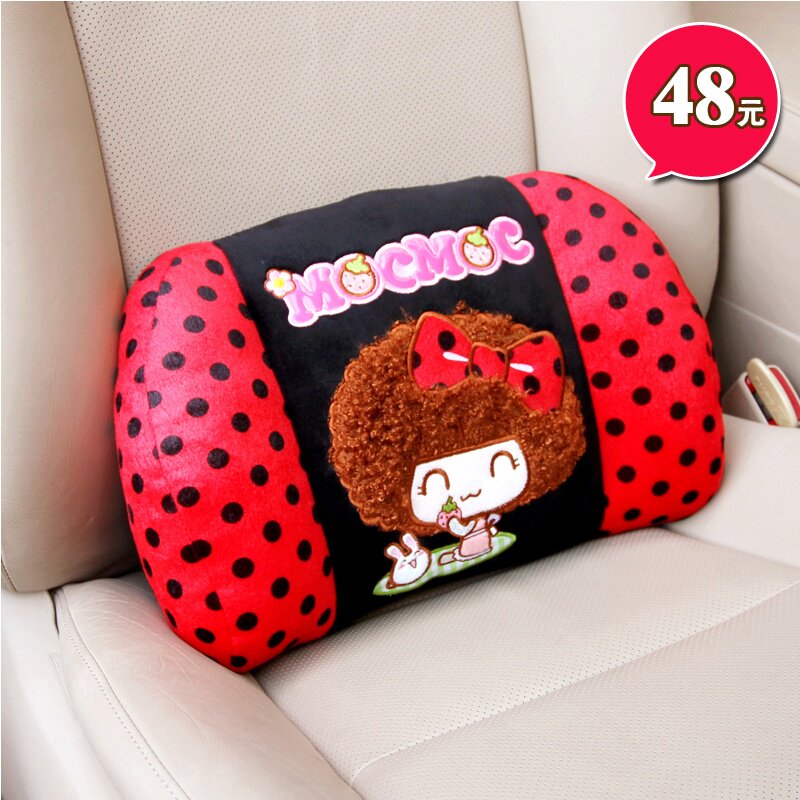 摩丝娃娃 记忆棉汽车腰靠 四季护腰垫办公室靠背腰枕车用靠枕靠垫