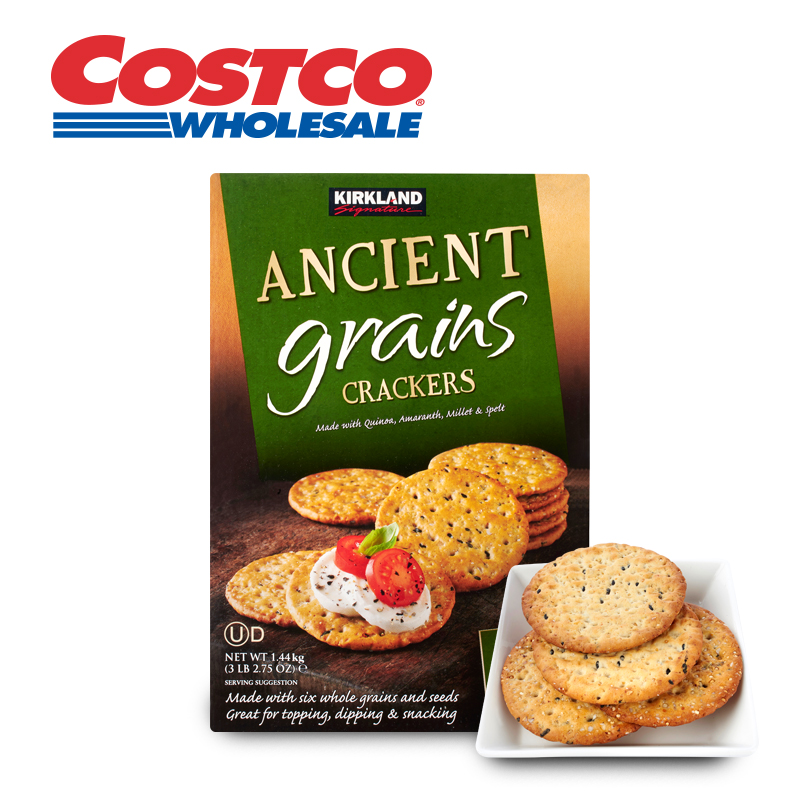 Kirkland Signature科克兰谷物饼干1.44kg点心早餐低卡藜麦Costco