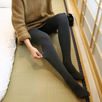1800D micro-press feather velvet autumn and winter thickening anti-Pilling pantyhose legs leggings slim and velvet socks