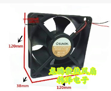 Newly built quasi-KD1212PMBX-6A 12V 7 6W 6 8W 12038 axial fan