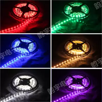 led monochrome light strip 5050 home advertising counter light box light slot hanging ceiling decoration soft light strip 12V super bright patch