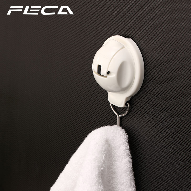 Taiwan Feca Non-Slip Suction Cup Stainless Steel Hook, Kitchen and Bathroom Door Back Coat Hook