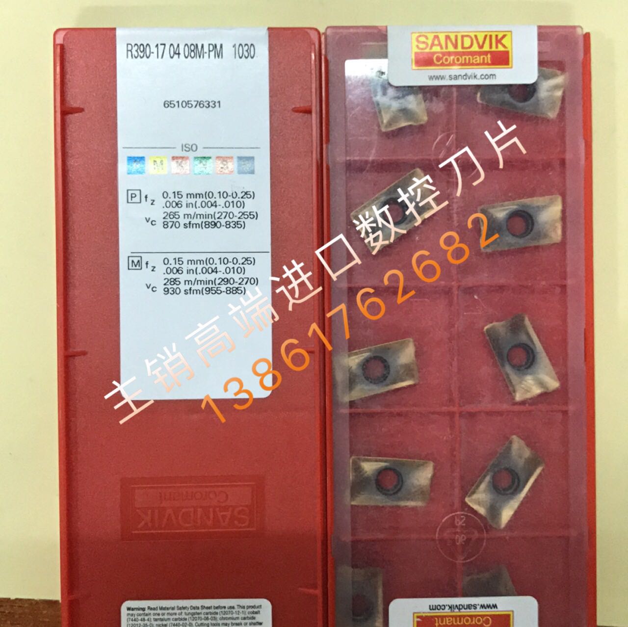 Original Sandvik CNC Blade R390-17 04 08M-PM 1030 Spot Inquiry Before Shooting