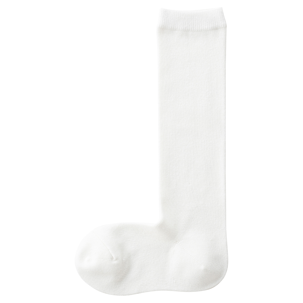 无印良品 MUJI 儿童  合脚直角素色高筒袜