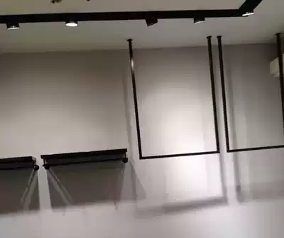 Clothing store hanger display rack wrought iron men's and women's display shelf hanging ceiling hanging clothes shelf Wall hanger wall hanging