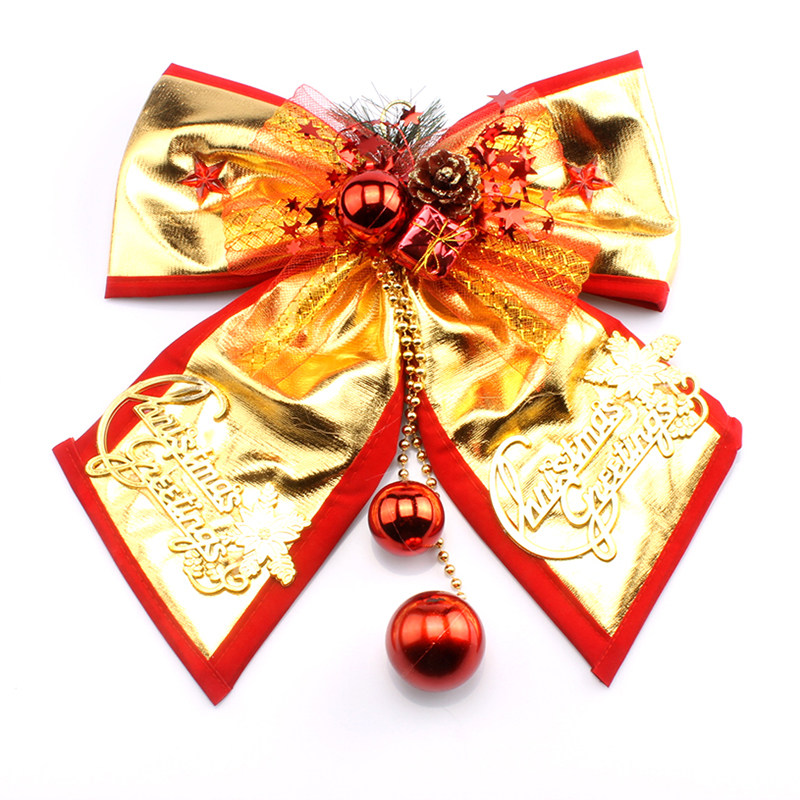Christmas decorations Christmas scene pendant large three-dimensional bow Christmas tree pendant supplies