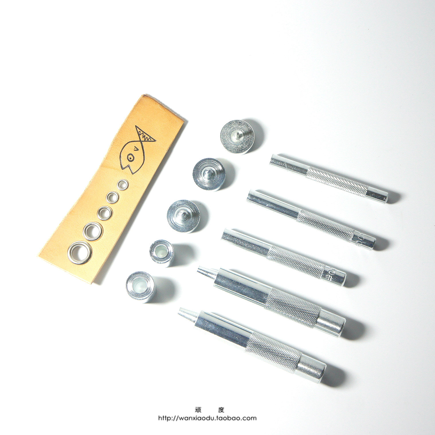 Stubborn air eye button installation tool corn button punching handmade DIY leather leather cloth art installation tool button