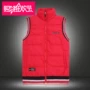 Vest nam mùa thu đông mặc nam cộng với vest cotton mới Hàn Quốc giản dị cổ áo đứng kích thước lớn vest vest vest - Áo thể thao áo phao sát nách nam