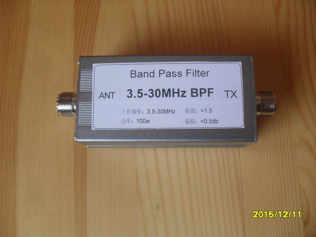 3 5-30MHz band pass filter LC short wave communication suppression medium wave radio station to reduce bottom noise