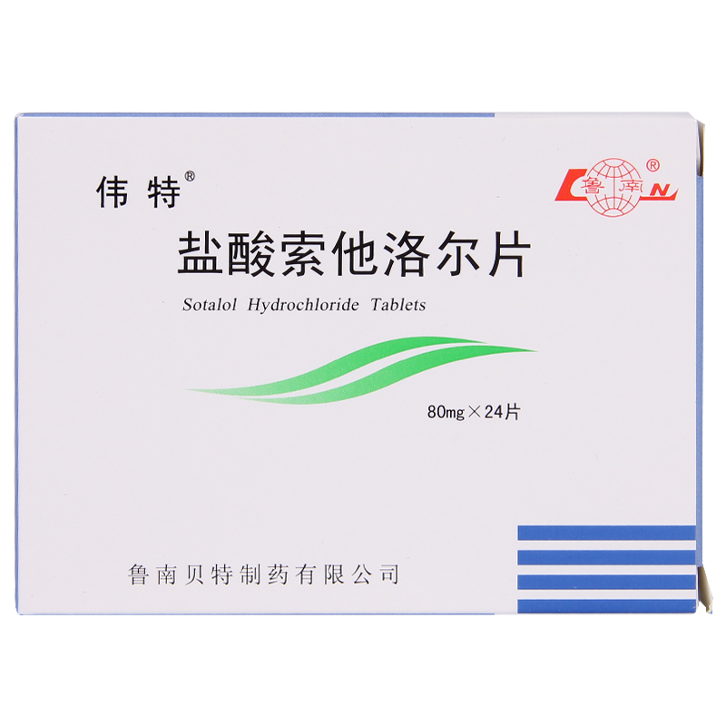 伟特 伟特 盐酸索他洛尔片 80mg*24片/盒