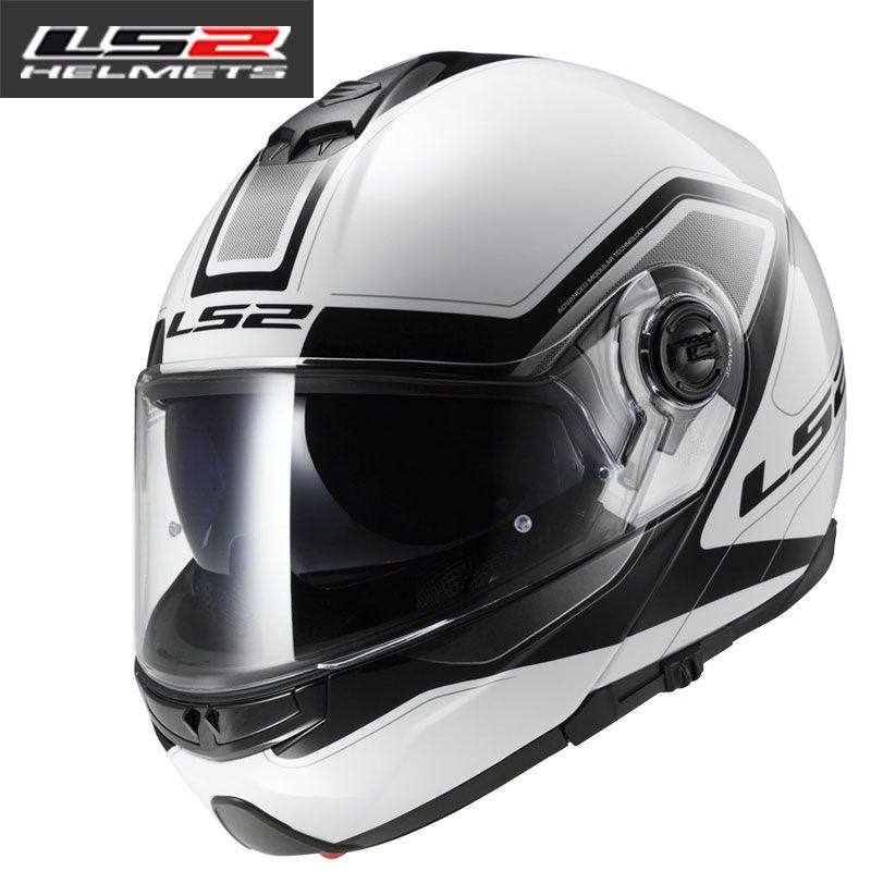 LS2 safety helmet with helmet FF325 Peng Cheng safety helmet locomotive unveiled face helmet double lens full armor half helmet