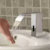 Ganggang new all-copper waterfall induction faucet Automatic single cold and hot under the table basin Intelligent bathroom hand sanitizer