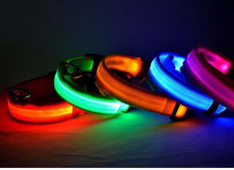 Pet supplies dog collar cat neck collar dog glow collar teddy golden retriever Samoyed dog generic