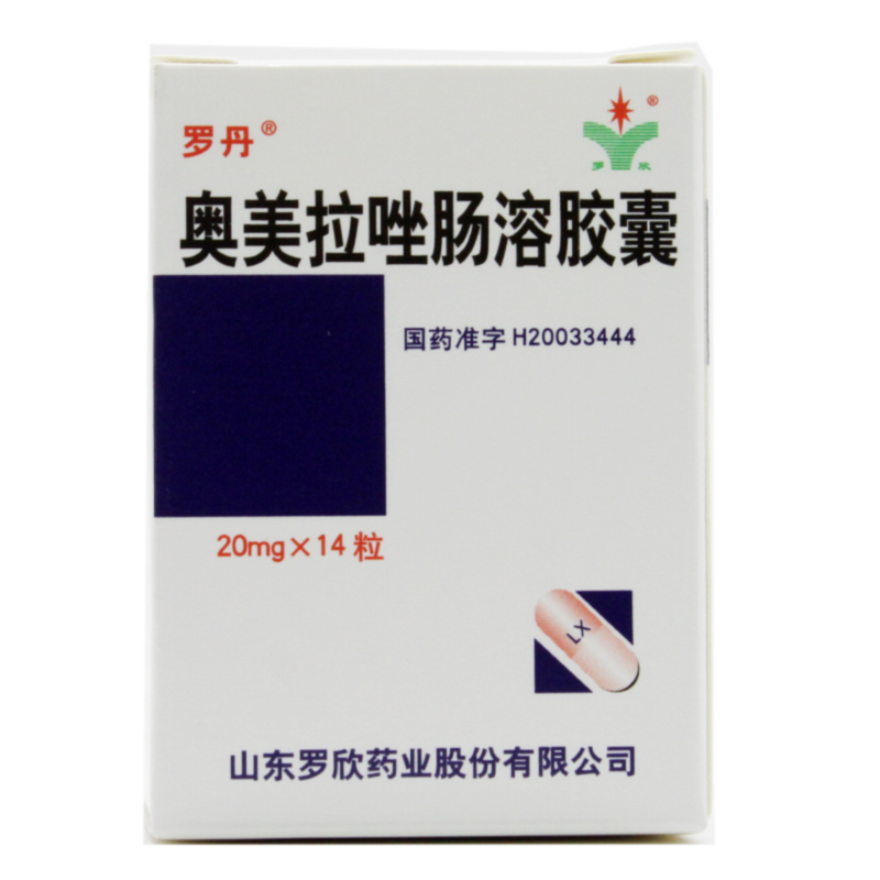 罗丹 奥美拉唑肠溶胶囊 20mg*14粒/盒