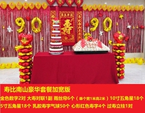 Elderly Birthday Hotel Backmovie Wall Luxury Placement Suprint Balloon Post Package Creative Atmospheric Suast Placement