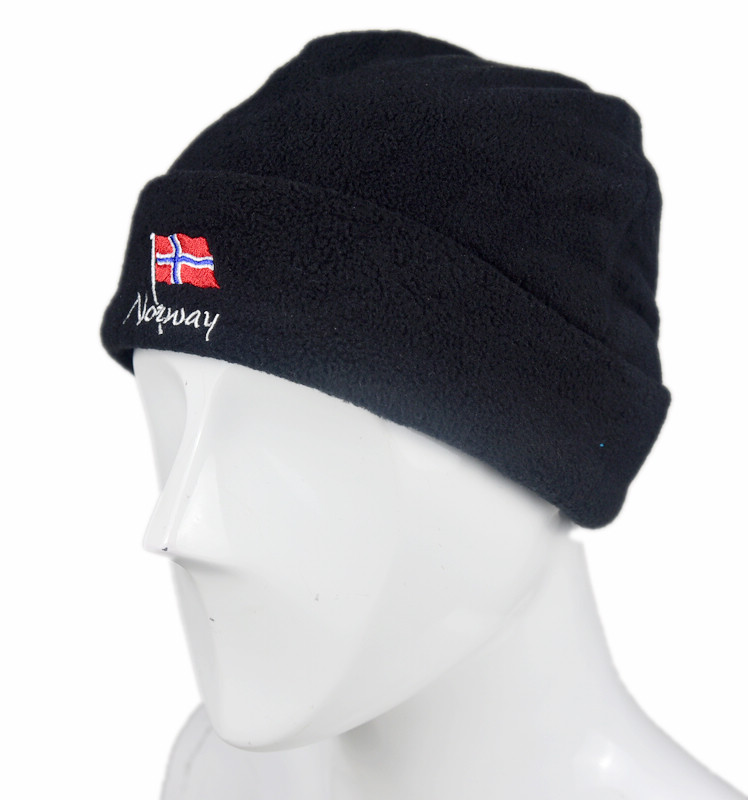 Buy 1 get 1 free exported to Norway Embroidered standard sailboat ladies children's small size thick velvet textured ski cap fleece cap