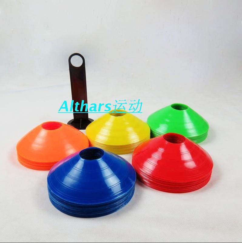 Football logo disc label obstacle sign plate marker road sign football training supplies equipment thickened type