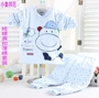 Baby voi bé cotton quần bé vai khóa nhiệt đồ lót cotton mỏng bông phù hợp với mùa thu và giải phóng mặt bằng đặc biệt thoi trang tre em cao cap