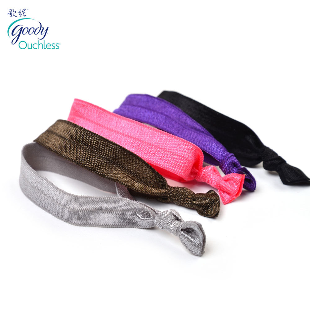 Goody/歌妮美国发饰 无痕发圈 打结手带 2合双用皮筋 头绳 加粗