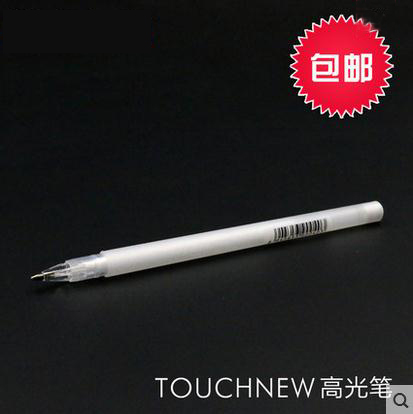 TOUCHNEW hand-painted high-gloss pen white wave sun correction mark sketch pen white line pen black card pen