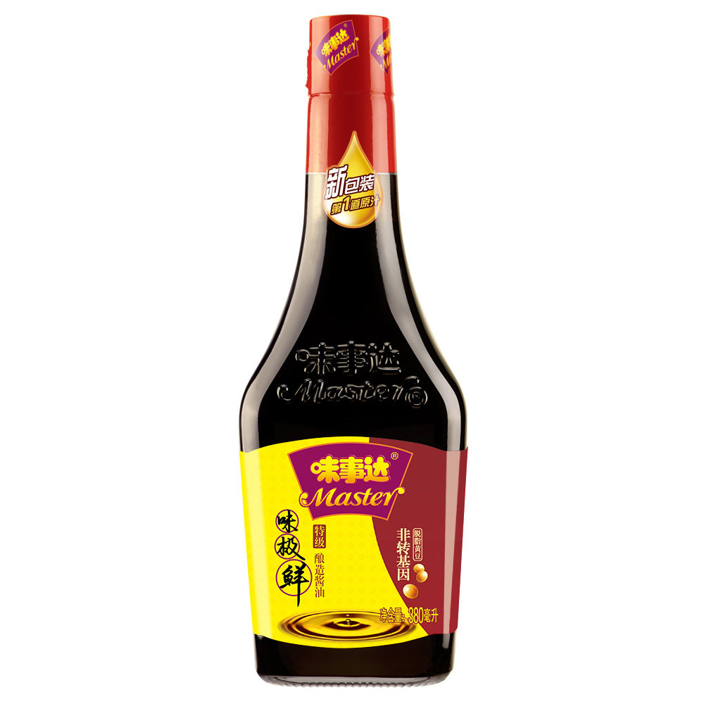 【天猫超市】味事达 味极鲜 380mL/瓶 酱油  蘸点 蒸煮 提鲜