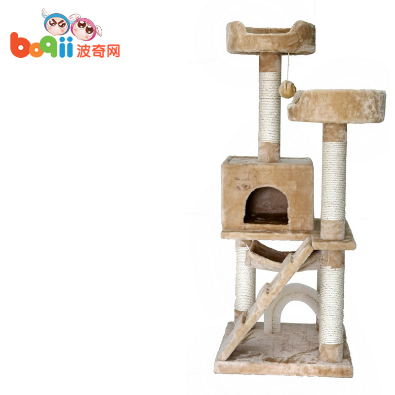 波奇网 宠物猫玩具怡亲高级环保板优质龙舌兰麻猫爬架TPCF-003