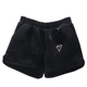 Thu đông 2018 Phụ nữ mới thường mặc quần thun lưng cao size rộng đế rộng chân đế quần short nhung vàng mùa đông quần lửng nữ Quần short