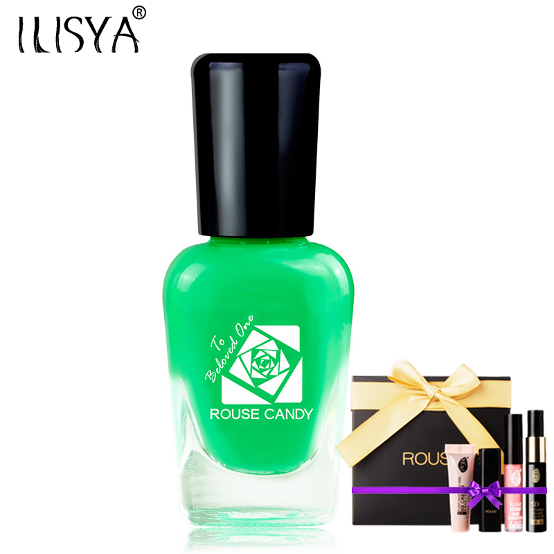 ILISYA水性可剥指甲油无毒指彩 rouse candy葳蕤嫩草绿色美甲16ml
