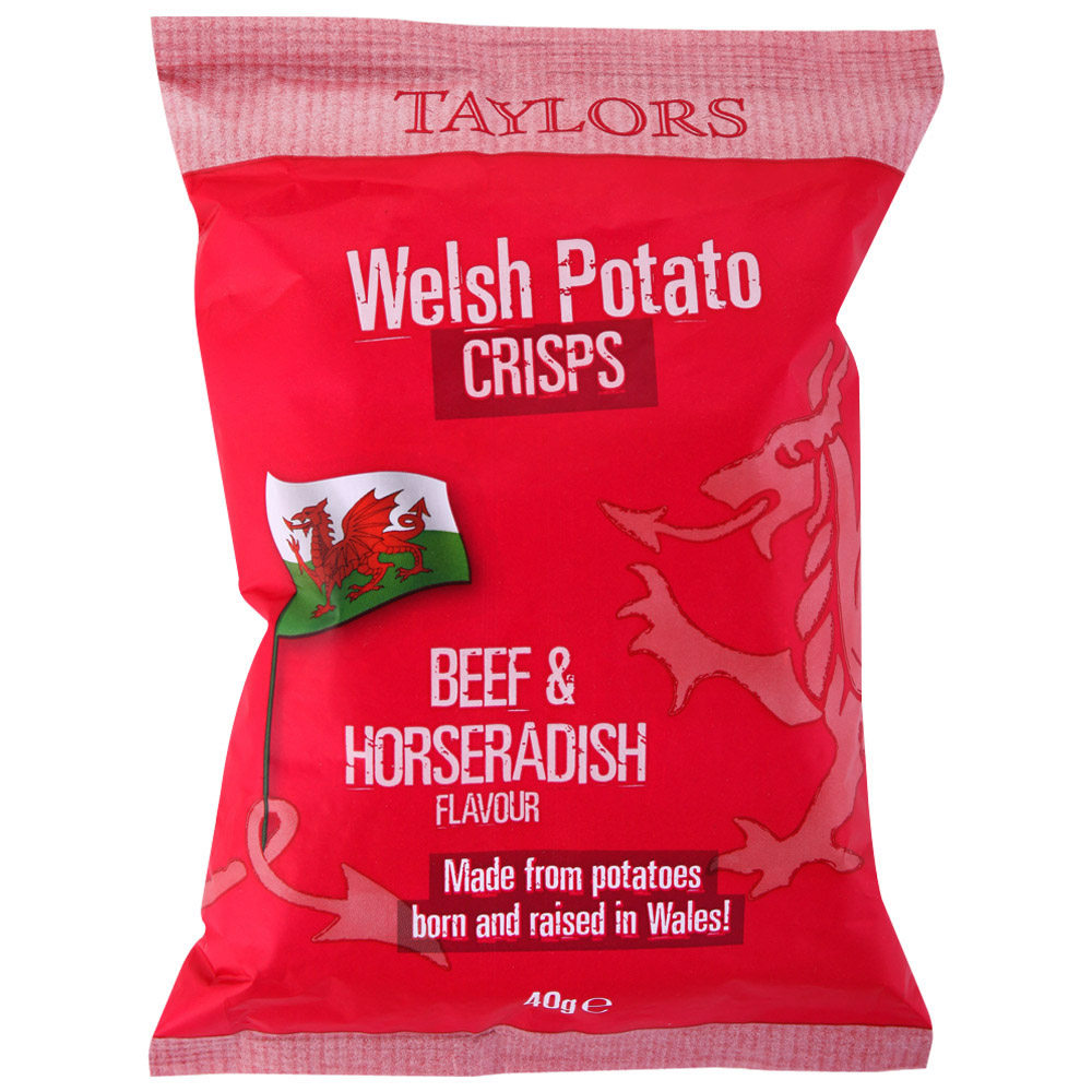 【天猫超市】英国进口 哈得斯(Welsh) 薯片 芥末牛肉味 40g