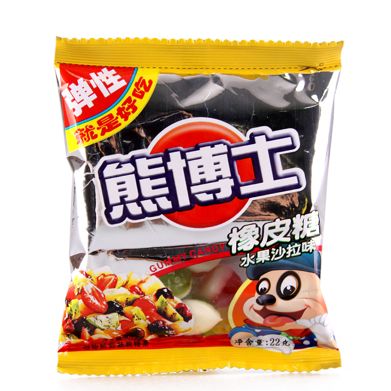 【天猫超市】徐福记熊博士橡皮糖水果沙拉味22g 休闲零食口味独特