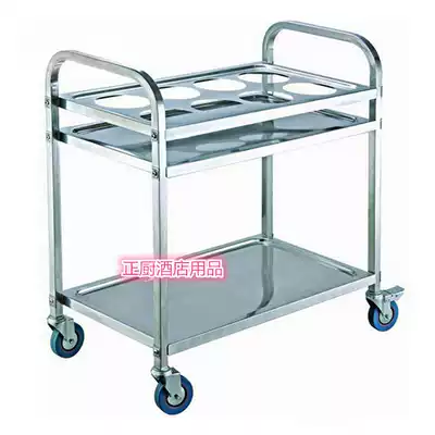 Stainless steel seasoning car hand push seasoning dining car warm water bottle car kettle car seasoning car flavor car