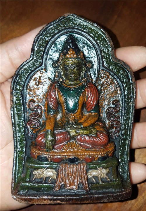 (Primary Buddha) Tibetan Secret Ancient Inheritance Five Fang Buddhas Oriental Immovable Buddha Removing Obstacles Sacred Collection Zha Zha