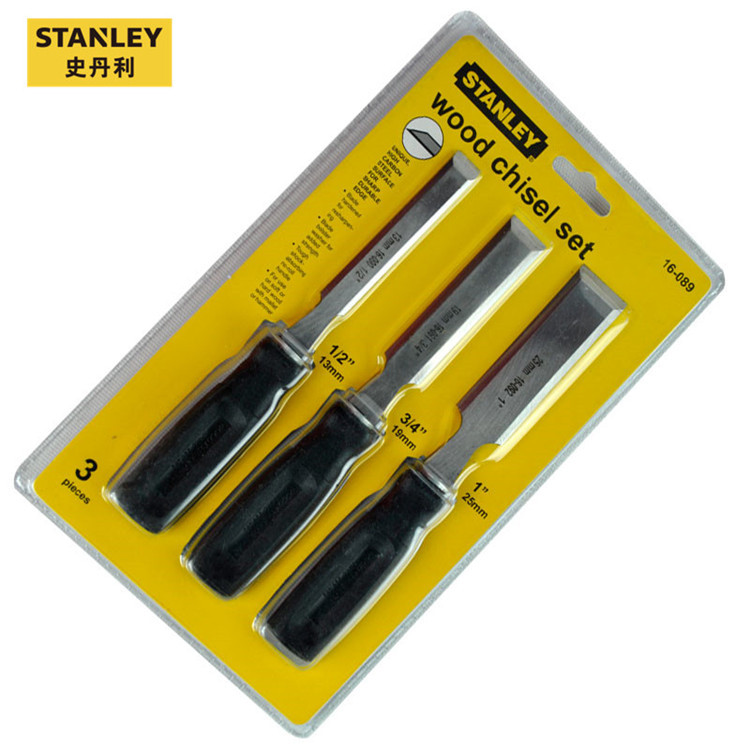 Stanley imported 3-piece woodworking chisel (12m 18m 25m) 16-089-23 chisel decoration hardware tools