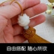 Ngọc bích trắng Bodhi Lotus hạt vòng tay vòng tay đồ trang sức DIY hạt lỏng Bodhi vòng cổ mặt dây chuyền - Vòng đeo tay Clasp vòng cổ vàng tây nữ Vòng đeo tay Clasp