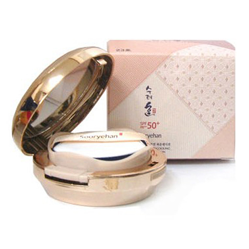 授权代理 秀雅韩凝颜冰莹防晒气垫粉底液SPF30配替换装 韩国进口