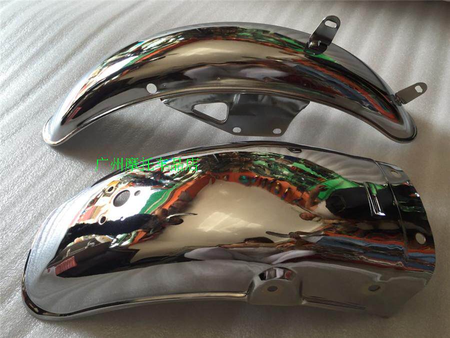 GN125 sand board front and rear fender Prince HJ125-8 electroplated iron set GN Prince fender