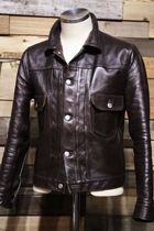 SPOT(HIGH LARGE LEATHERS)BROWN HORSE LEATHER JACKET SECOND-GENERATION STILL WATER