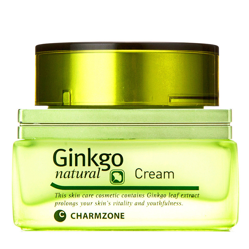 包邮 charmzone婵真银杏天然营养霜60ml 补水