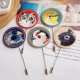 [2 miếng] ấm áp cổ điển Trung Quốc phong cách vòng chất lượng phù hợp với cổ áo kim cá nhân dễ thương trâm cài - Trâm cài