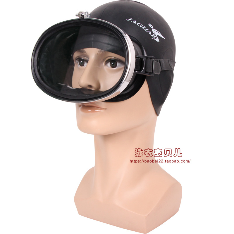 Professional diving goggles Large frame ultra-clear tempered glass swimming goggles soft mask anti-fog waterproof fishing goggles