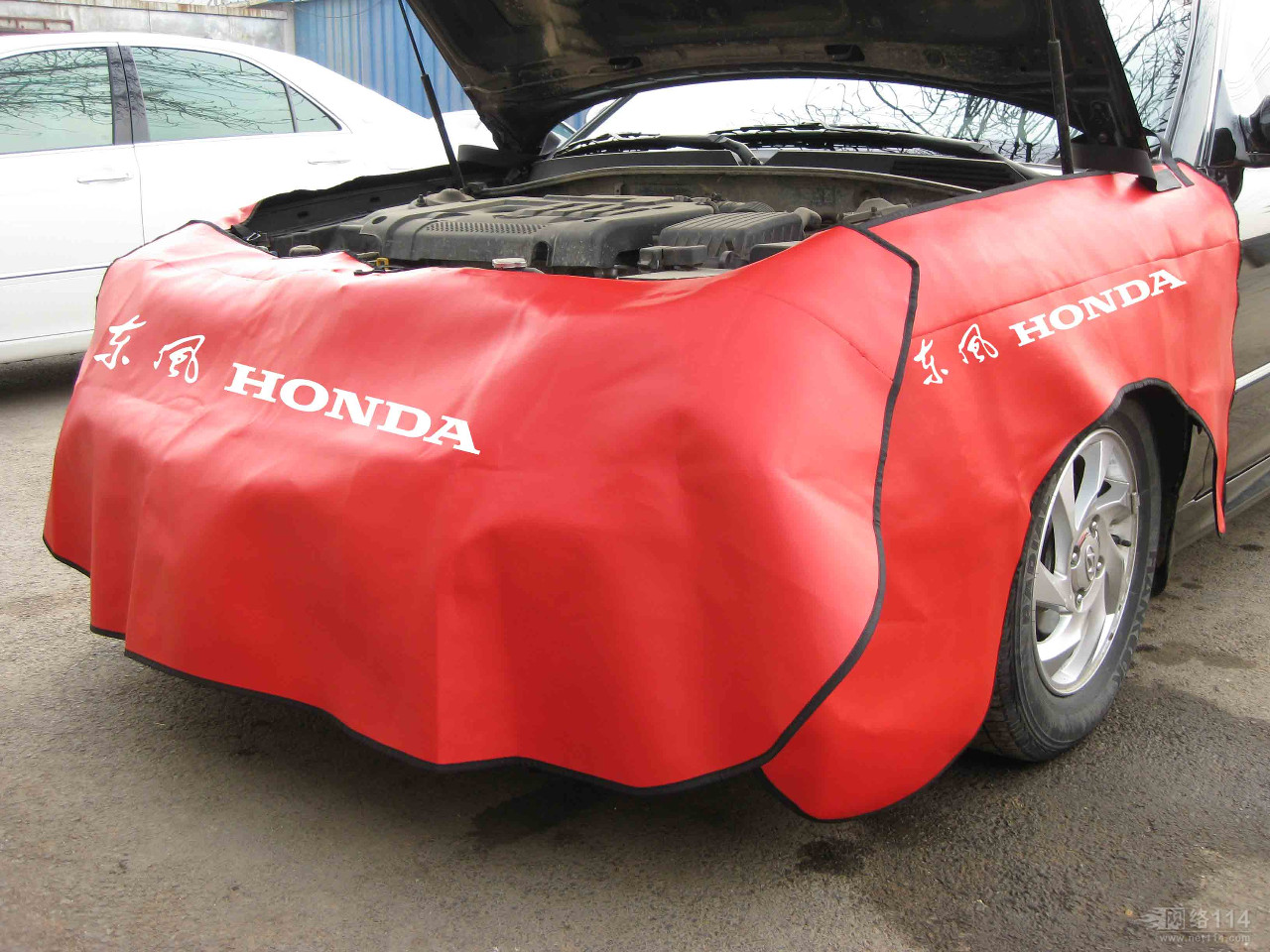 Car fender pad three-piece car repair washed leather fender pad leather cloth thickened 