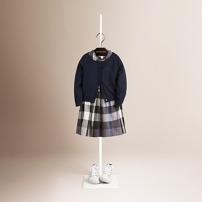 Burberry博柏利 镂空针织装饰棉质开衫 39979441