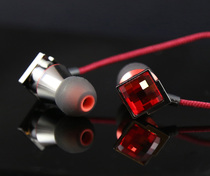 PerfectSound Bel Canto s103s-Red crystal earphones with microphone earplugs