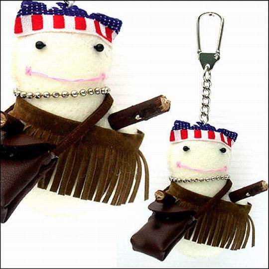 台湾官网直邮进口【iSFun】雪藏嬉皮风造形钥匙圈