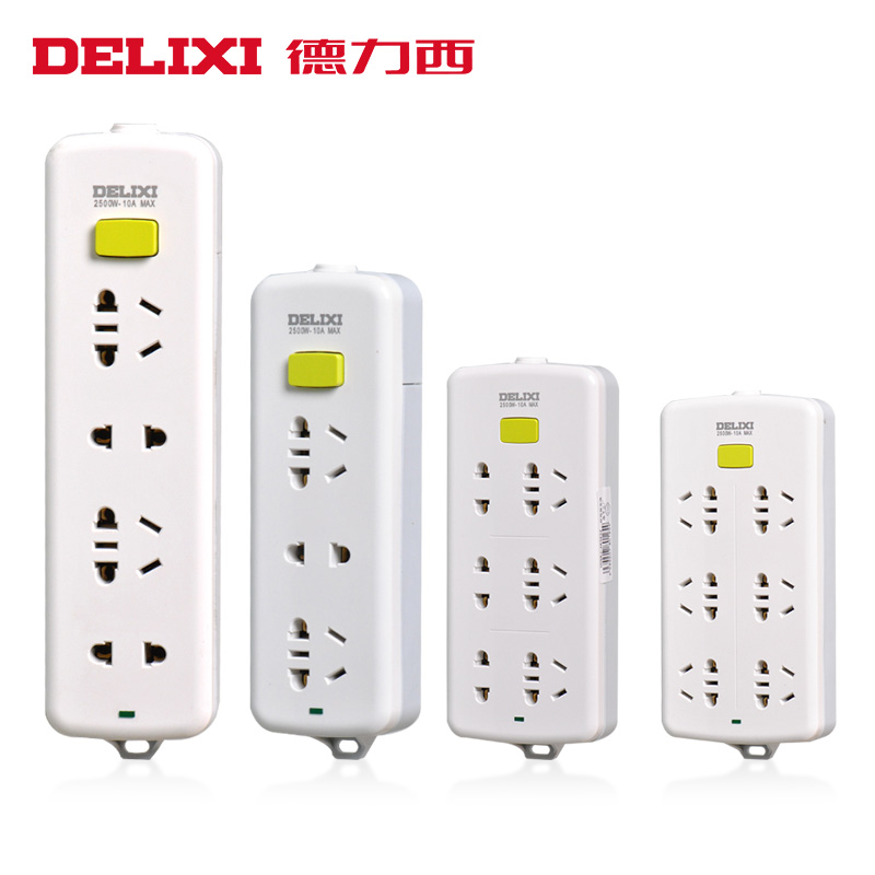 Delixi wiring board Power outlet multi-purpose extension line Extension line function with switch socket without line
