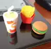 Korean stationery simulation food Uncle Mak burger fries Cola three-dimensional modeling Eraser collection prizes
