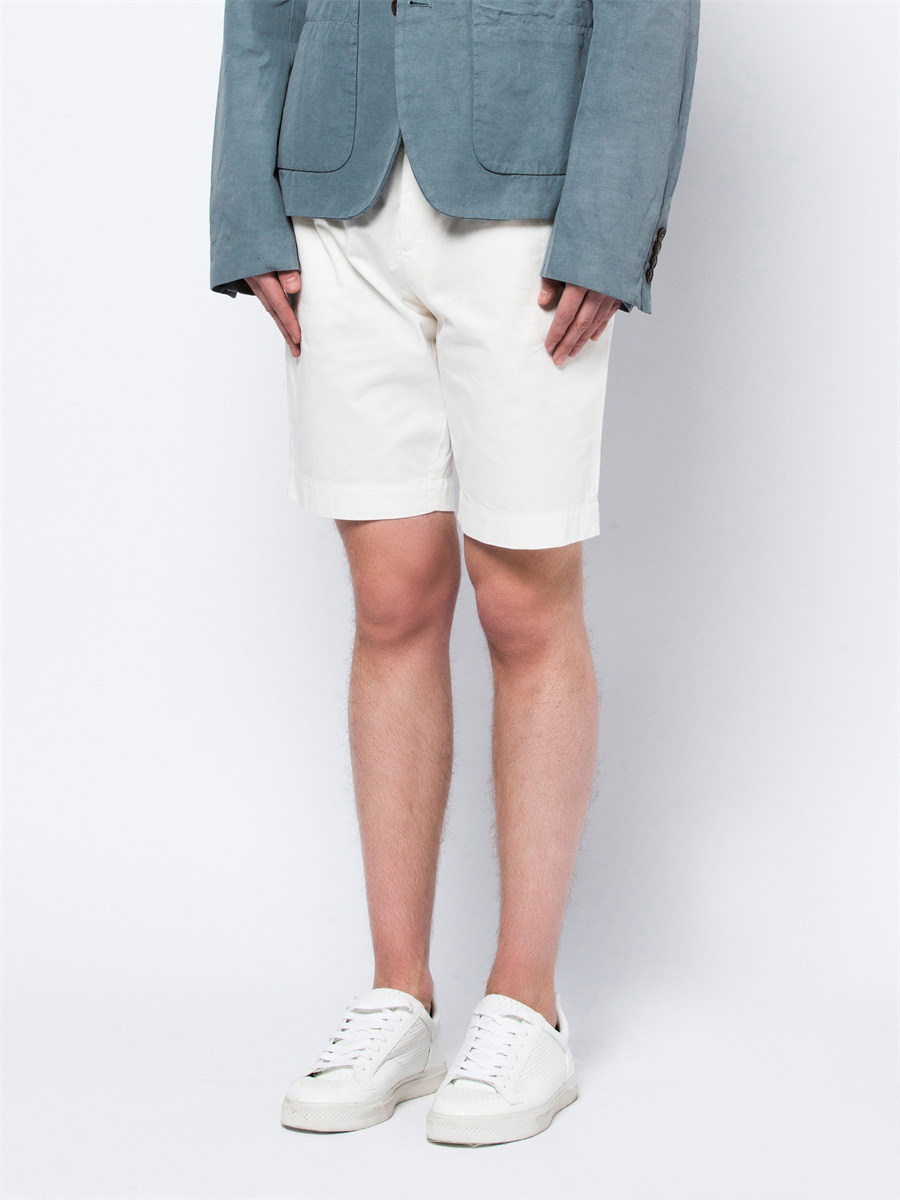 Dolce&Gabbana 白色简洁一粒扣饰修身短裤