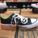 CONVERSE Giày cổ điển màu đen và trắng Converse cao cổ nam và nữ thấp 101010 101001 giày sục thể thao Plimsolls