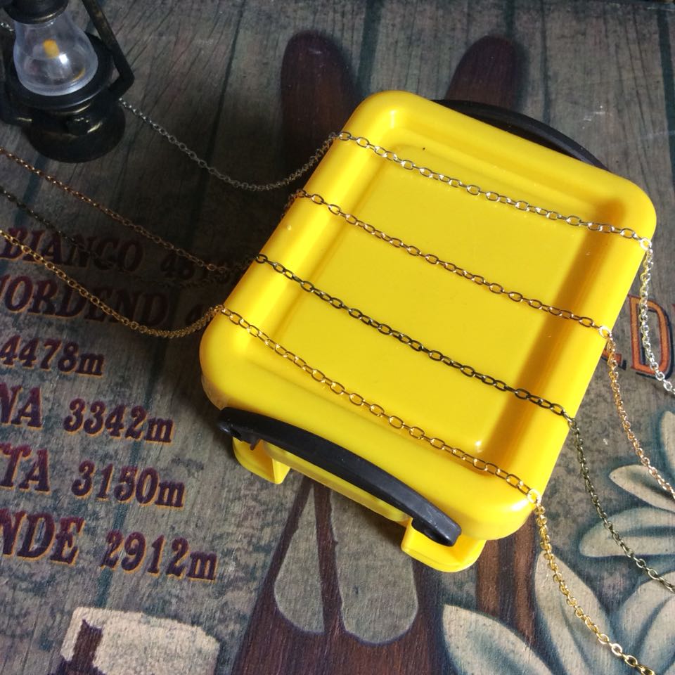 (2 * 3mm chain) bjd small cloth salon ob11 va accessories accessories fine necklace metal chain sub one meter